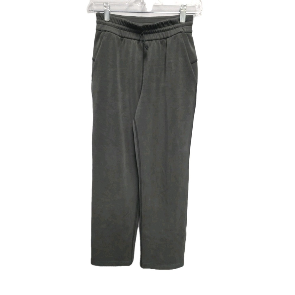 Lululemon Womens‎ Softstreme High Rise Straight Leg Pants Size 2 Dark Forest
